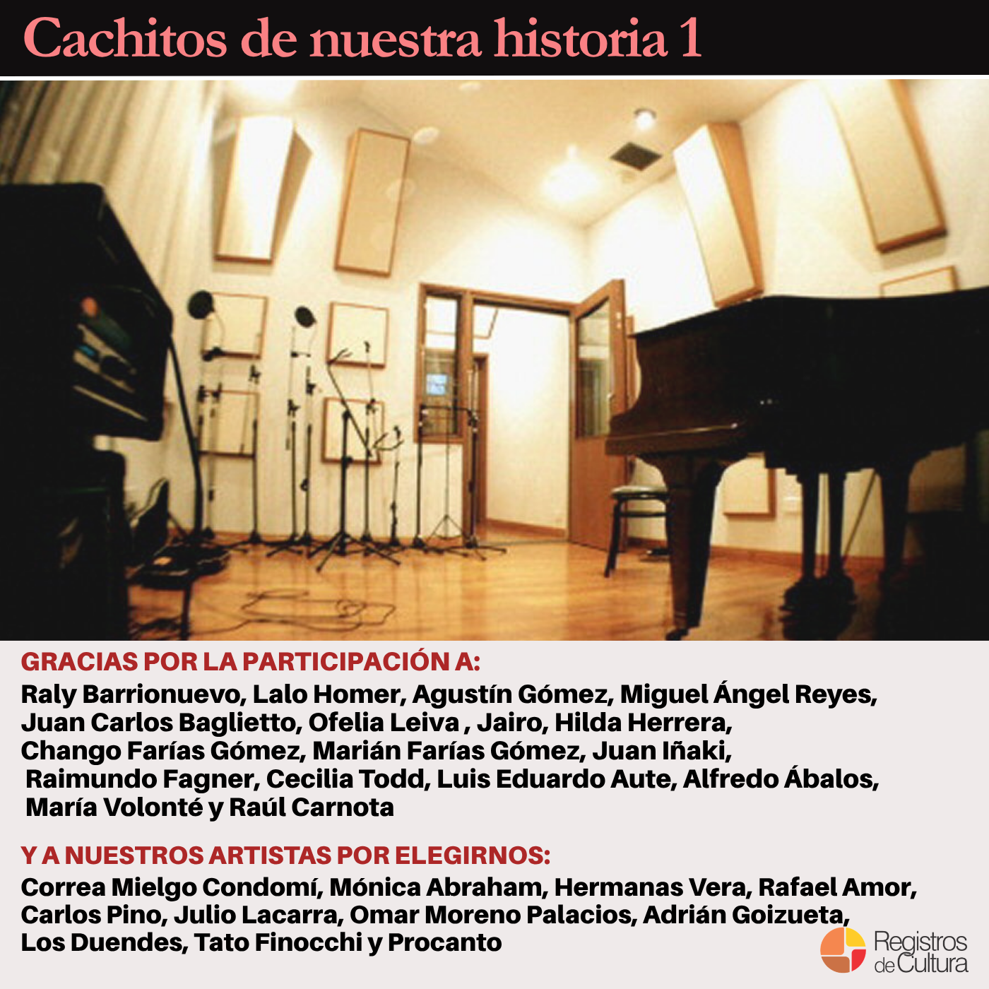 Tapa de Varios Artistas — Cachitos de nuestra historia 1
