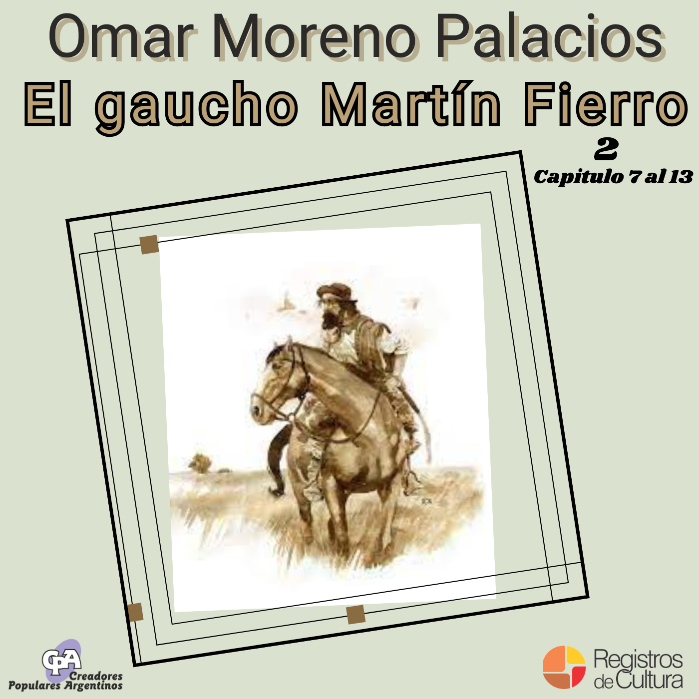 Tapa de Omar Moreno Palacios — El Gaucho Martín Fierro 2